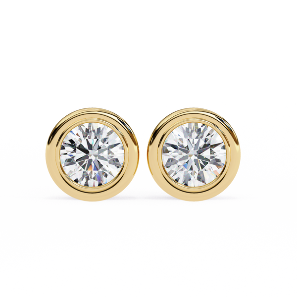 Elara Diamond Solitaire Earrings