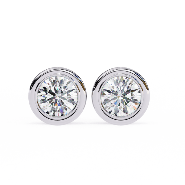 Elara Diamond Solitaire Earrings