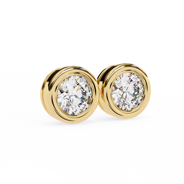 Elara Diamond Solitaire Earrings