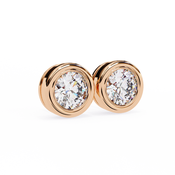 Elara Diamond Solitaire Earrings