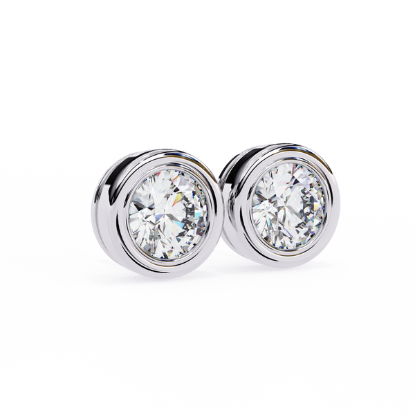 Elara Diamond Solitaire Earrings