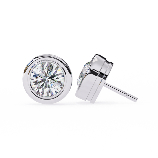 Elara Diamond Solitaire Earrings