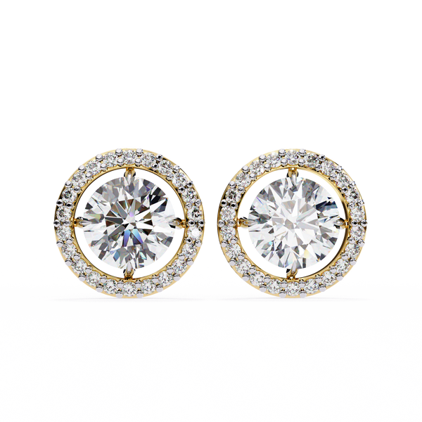 Aster Diamond Solitaire Earrings