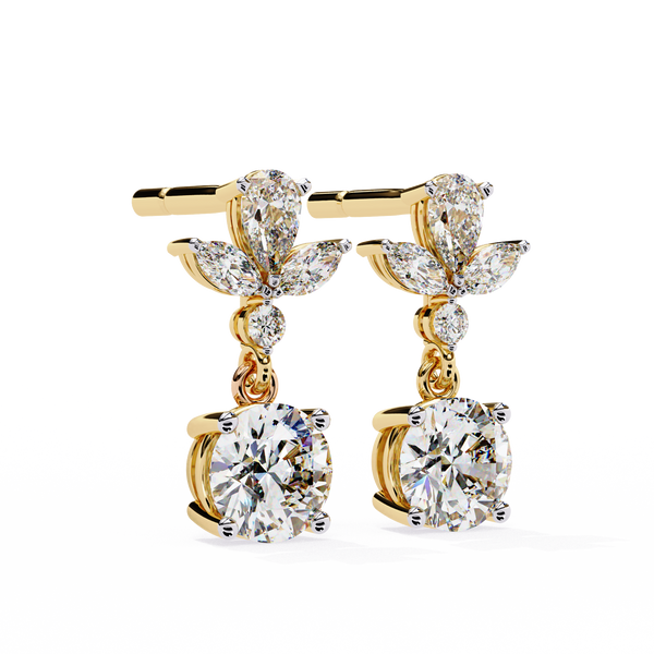 Bianca Diamond Solitaire Earrings