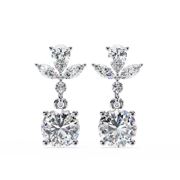 Bianca Diamond Solitaire Earrings