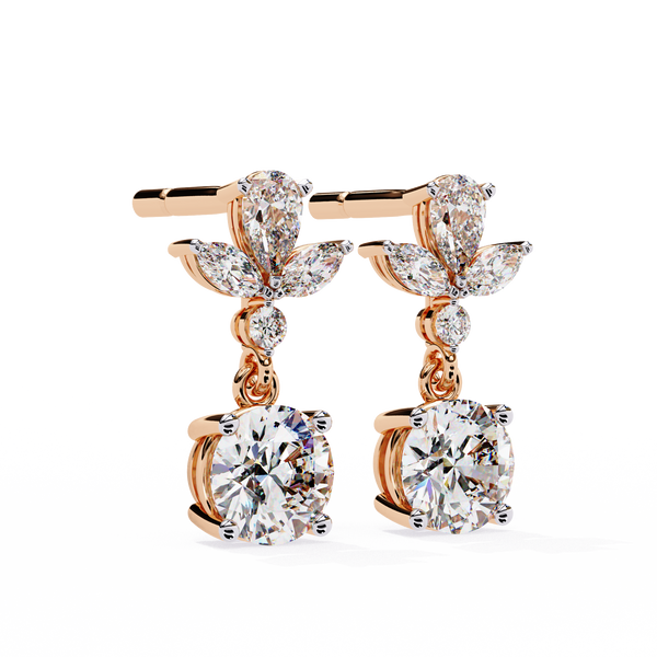 Bianca Diamond Solitaire Earrings