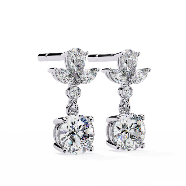 Bianca Diamond Solitaire Earrings