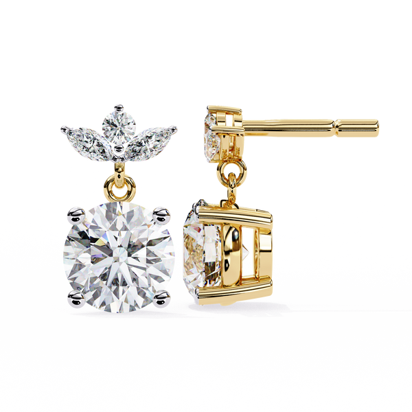 Ariel Diamond Solitaire Earrings