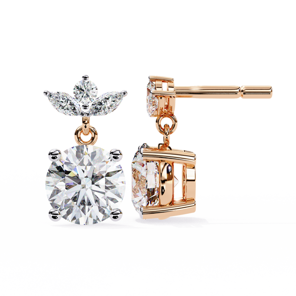 Ariel Diamond Solitaire Earrings