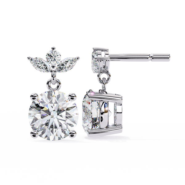 Ariel Diamond Solitaire Earrings