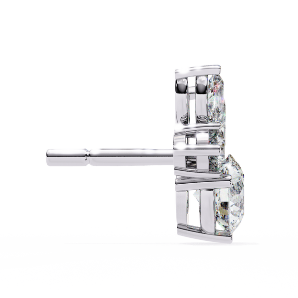 Cassie Diamond Solitaire Earrings