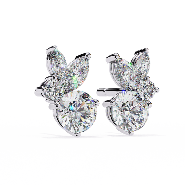 Cassie Diamond Solitaire Earrings