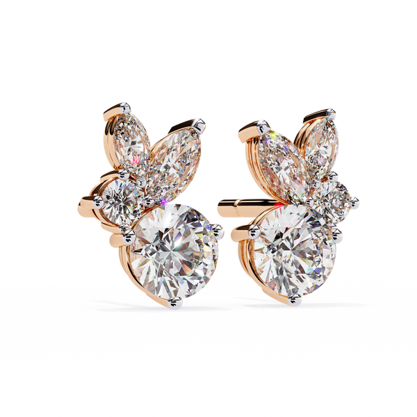 Cassie Diamond Solitaire Earrings