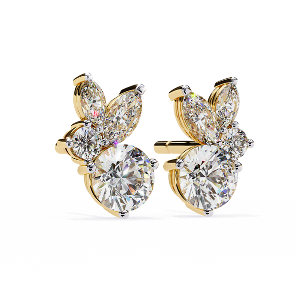 Cassie Diamond Solitaire Earrings