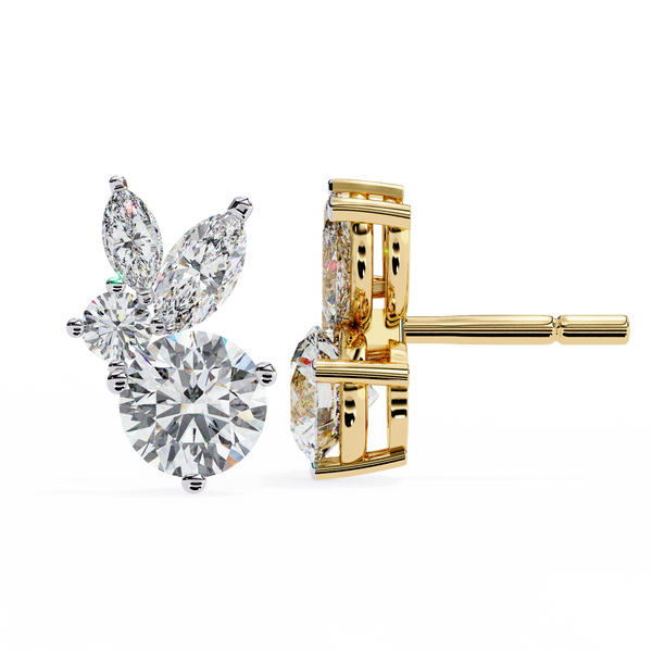 Cassie Diamond Solitaire Earrings