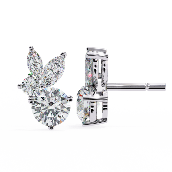 Cassie Diamond Solitaire Earrings