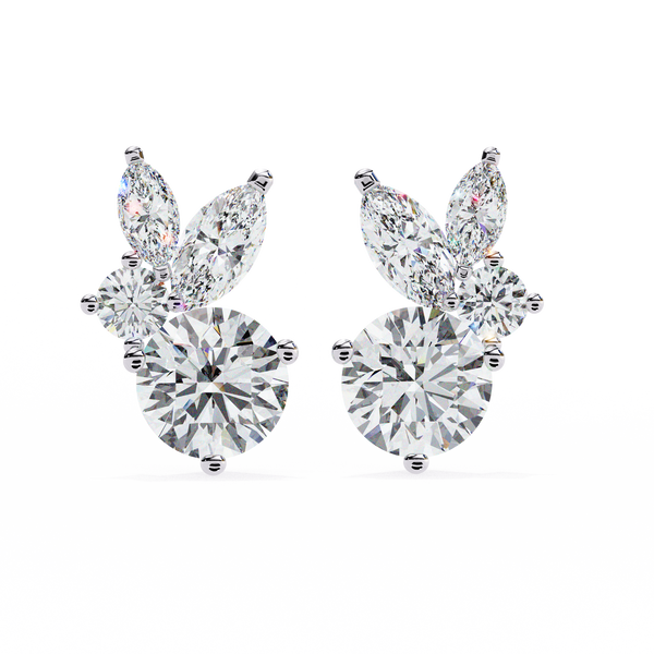 Cassie Diamond Solitaire Earrings