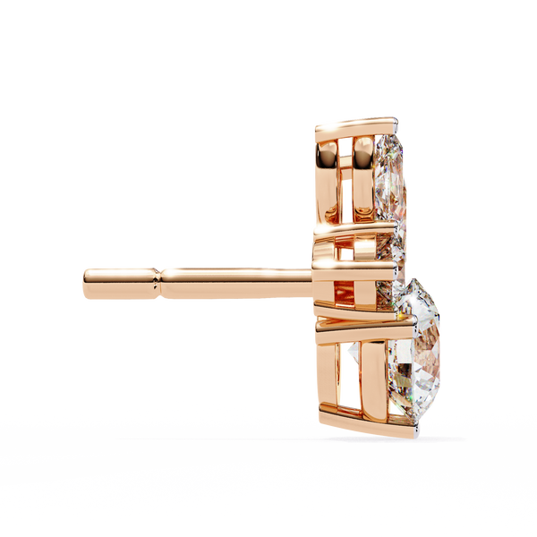 Cassie Diamond Solitaire Earrings