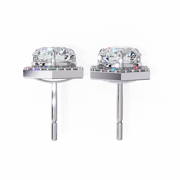 Daisy Diamond Solitaire Earrings