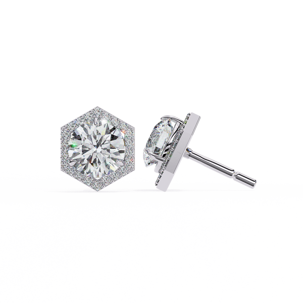 Daisy Diamond Solitaire Earrings