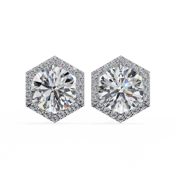 Daisy Diamond Solitaire Earrings