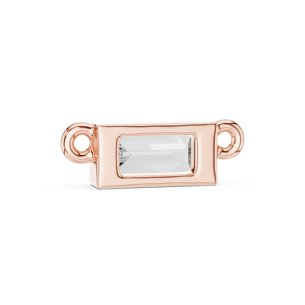 The 'Horizon' East-West Emerald Pendant