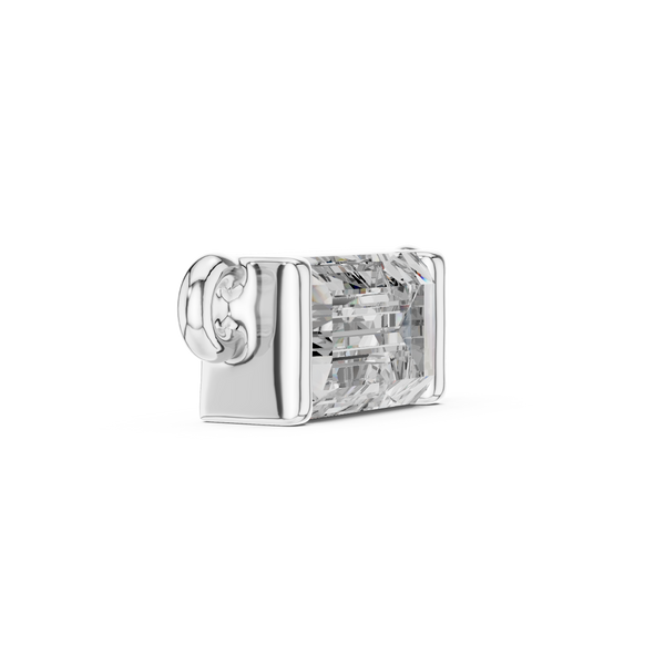 The 'Horizon' East-West Emerald Pendant