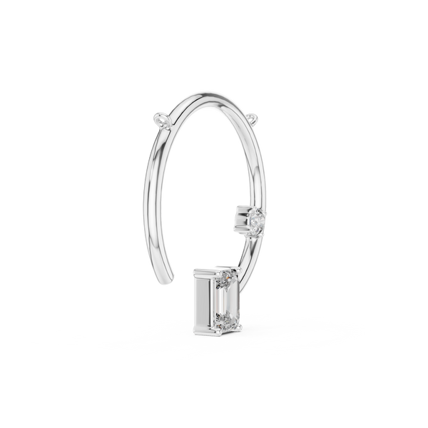 The 'Orbit' Open Circle Diamond Necklace