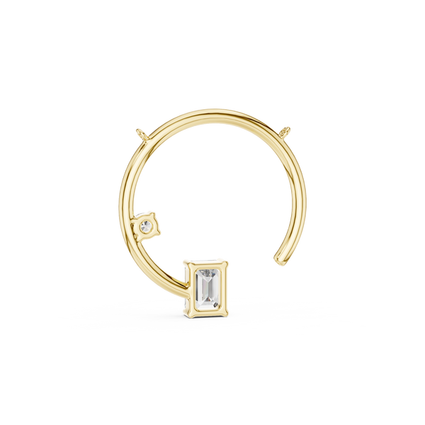 The 'Orbit' Open Circle Diamond Necklace