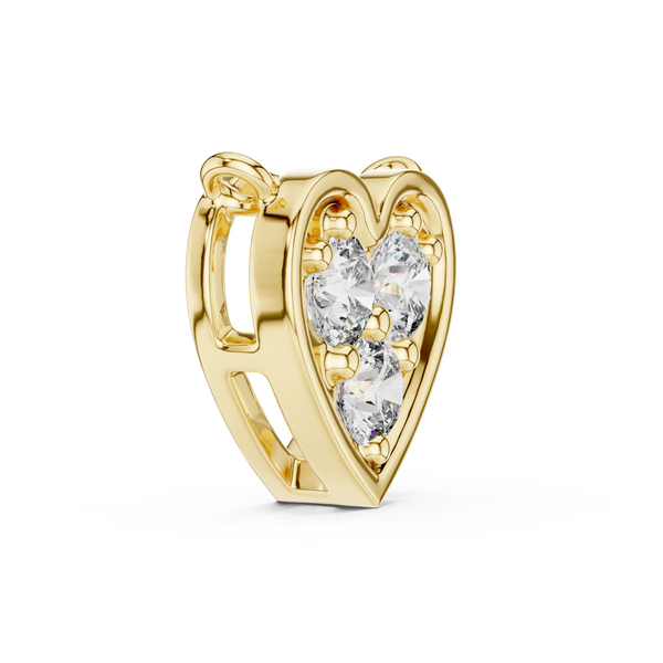 The 'Trio' Heart Diamond Necklace