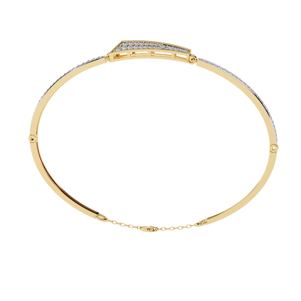 Structural Bar Diamond Accent Bangle