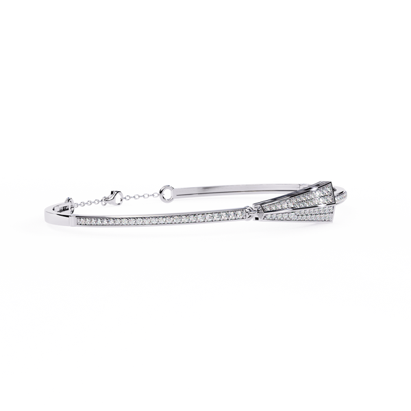 Structural Bar Diamond Accent Bangle