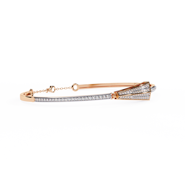 Structural Bar Diamond Accent Bangle
