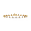 Double Link Diamond Motif Bracelet