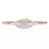 Continuous Clover Diamond Line Bracelet