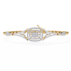 Continuous Clover Diamond Line Bracelet