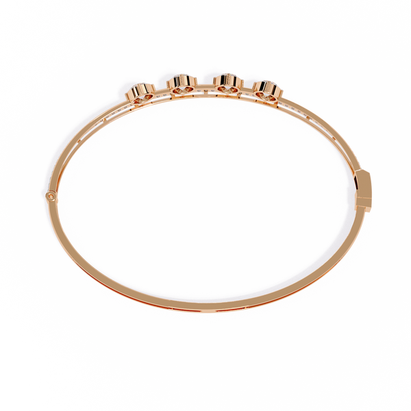 Imperial Cushion Halo Woven Bangle