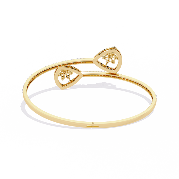Floating Trellis Diamond Bangle