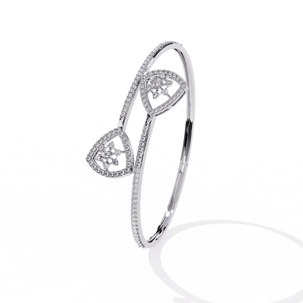 Floating Trellis Diamond Bangle