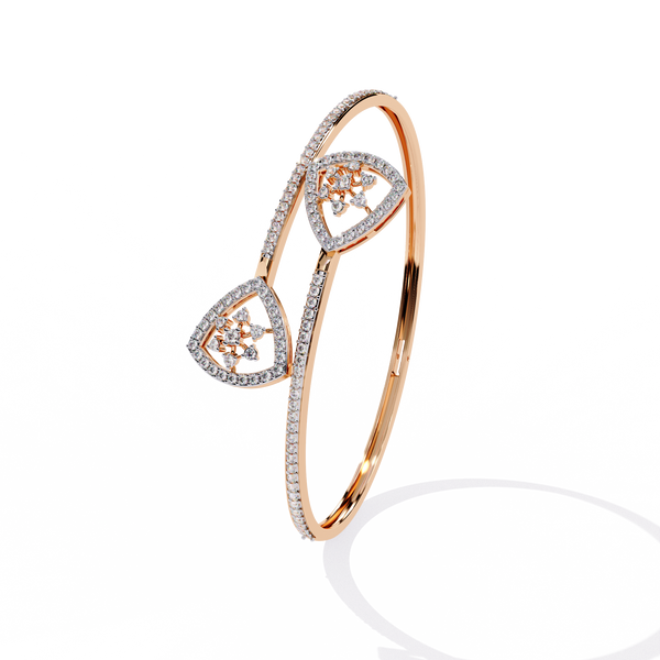 Floating Trellis Diamond Bangle
