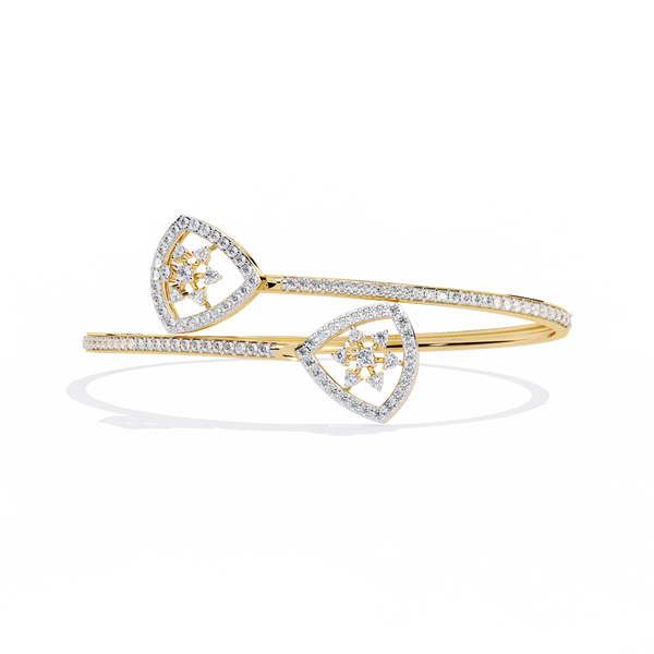 Floating Trellis Diamond Bangle