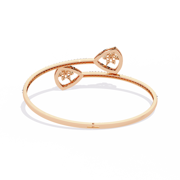 Floating Trellis Diamond Bangle