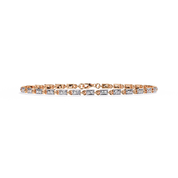 Sunburst Floral Circle Link Bracelet