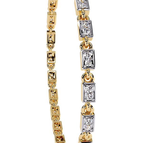 Sunburst Floral Circle Link Bracelet