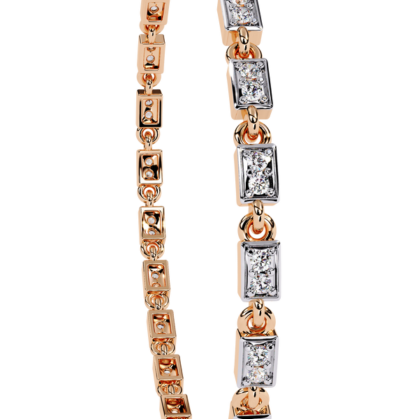 Sunburst Floral Circle Link Bracelet