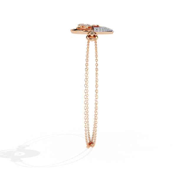 Orbital Sphere Diamond Two-Tone Bracelet