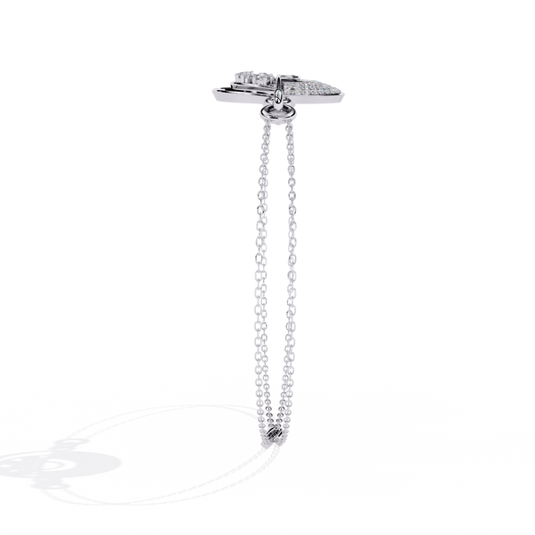 Orbital Sphere Diamond Two-Tone Bracelet