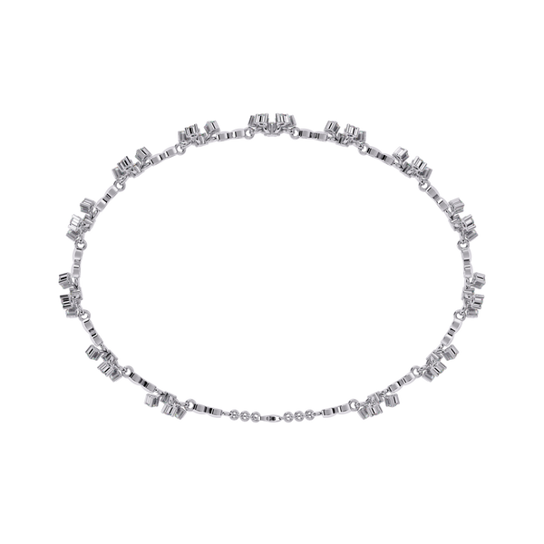 Scattered Bloom Diamond Chain Bracelet