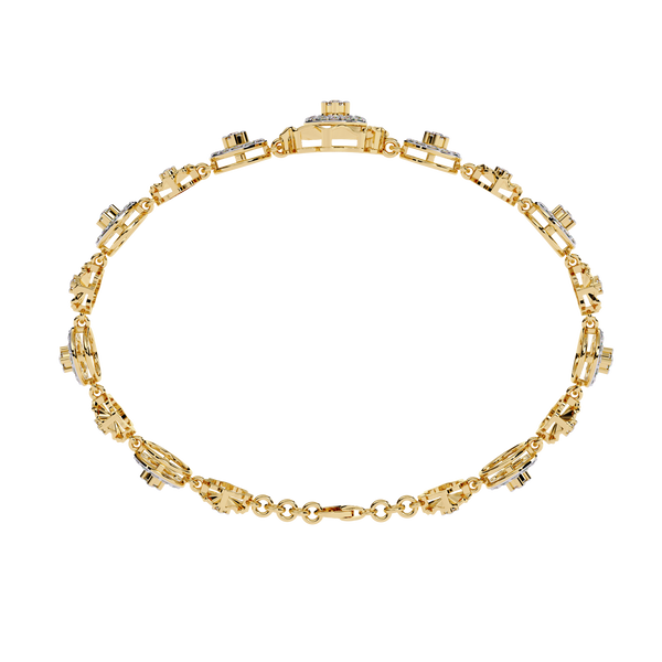 Twin Triangle Geometric Open Bangle