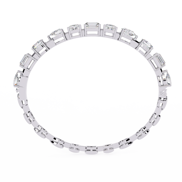 Exceptional Multi-Shape Diamond Tennis Bracelet